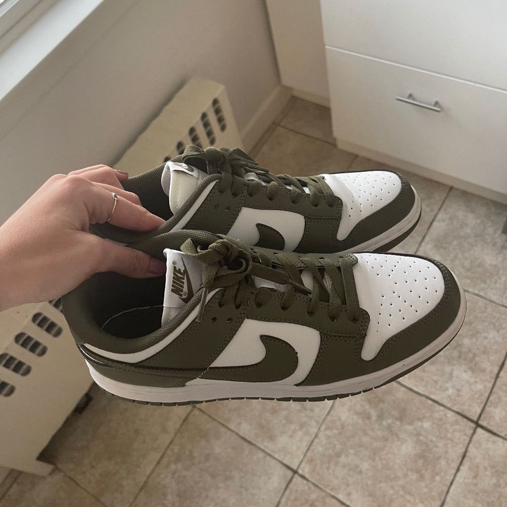 Nike dunk olive inspired shoe